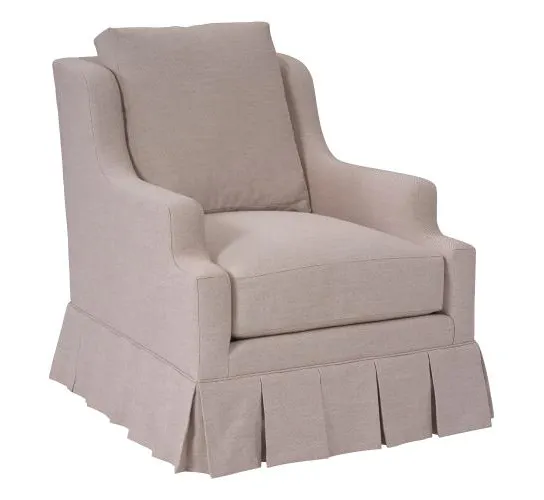 Hickory Chair PE6718-00 Harrison Lounge Chair Kickpleat Hickory Chair PE6718-00 Harrison Lounge Chair Kickpleat