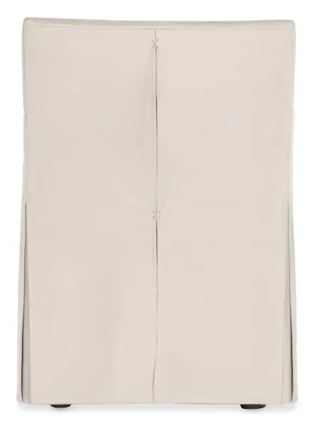 Century Furniture TS-CCA-3180-6SK-V1 Stefano Skirted Chair Taupe Leather Century Furniture TS-CCA-3180-6SK-V1 Stefano Skirted Chair Taupe Leather