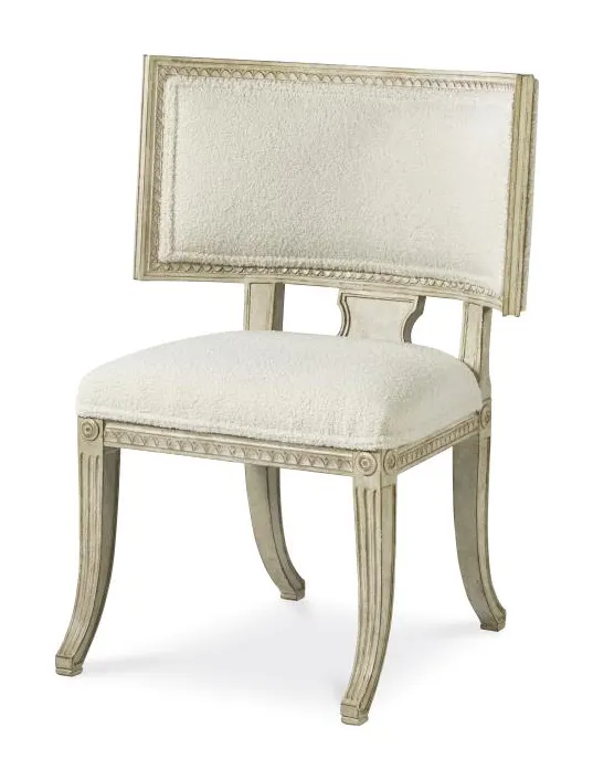 Century Furniture TS-CCU-3153-6-F1 Lars Accent Chair Swedish Scraped White Century Furniture TS-CCU-3153-6-F1 Lars Accent Chair Swedish Scraped White