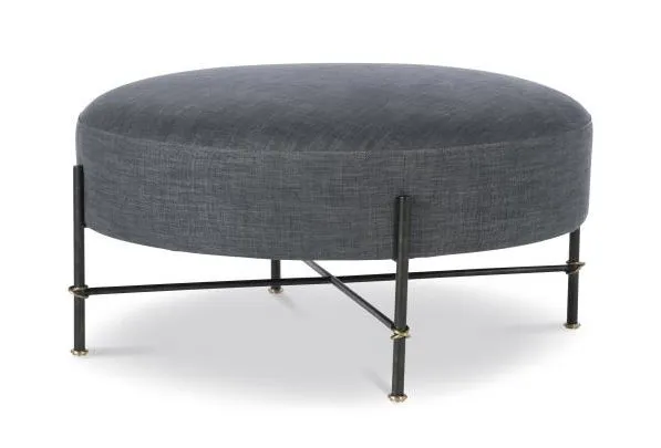 Century Furniture TS-CCU-3160-12-F1 Dominique Round Ottoman