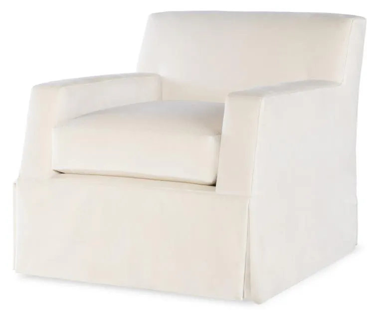 Century Furniture TS-LT9-1068-8SK Francois Skirted Swivel Chair