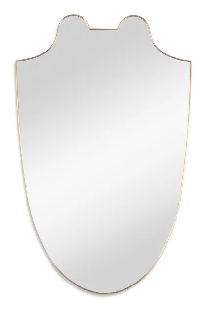 Century Furniture TSA-232-V1 Rivoli Shield Mirror Italian Vintage Brass Century Furniture TSA-232-V1 Rivoli Shield Mirror Italian Vintage Brass