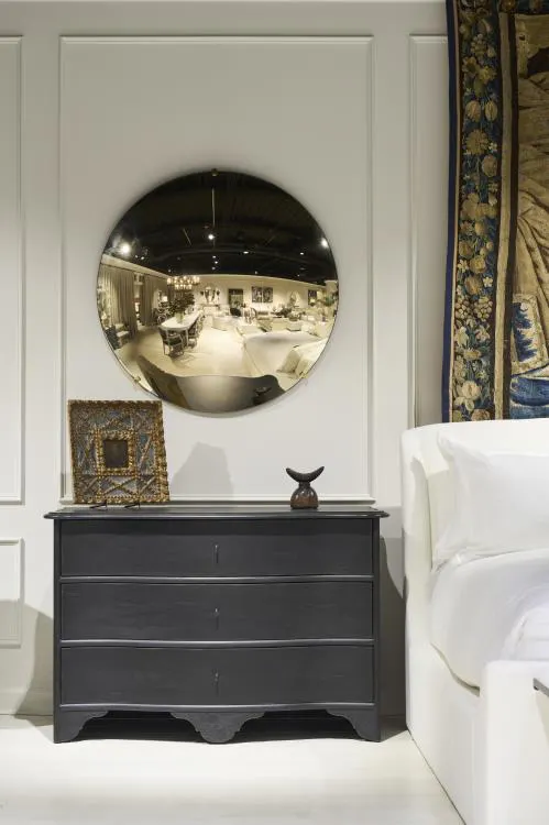 Century Furniture TSA-234-V1 Rive Gauche Convex Mirror Gold Century Furniture TSA-234-V1 Rive Gauche Convex Mirror Gold