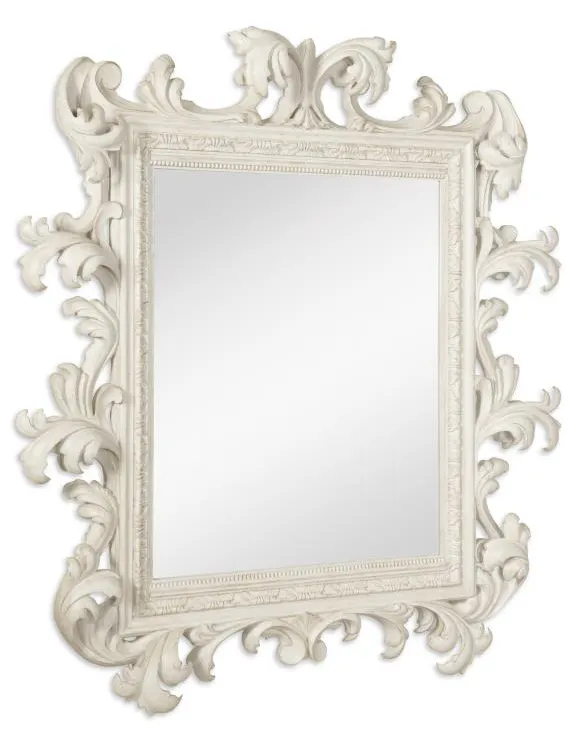 Century Furniture TSA-235-V1 Italian Rococo Mirror French Painted Blanc Century Furniture TSA-235-V1 Italian Rococo Mirror French Painted Blanc