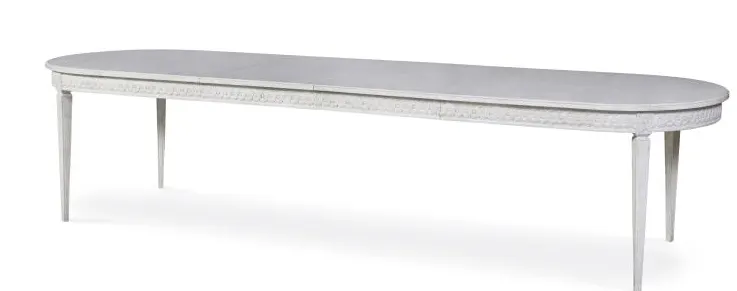 Century Furniture TSA-303-V1 Lutetia Swedish Dining Table Swedish Rubbed White Century Furniture TSA-303-V1 Lutetia Swedish Dining Table Swedish Rubbed White
