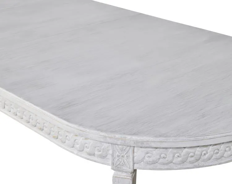 Century Furniture TSA-303-V1 Lutetia Swedish Dining Table Swedish Rubbed White Century Furniture TSA-303-V1 Lutetia Swedish Dining Table Swedish Rubbed White