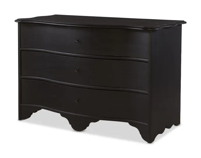 Century Furniture TSA-703-V1 Le Maurice Three Drawer Dresser Swedish Matte Noir Century Furniture TSA-703-V1 Le Maurice Three Drawer Dresser Swedish Matte Noir