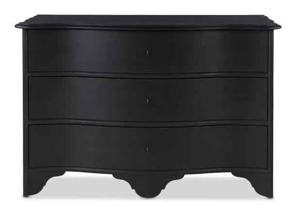 Century Furniture TSA-703-V1 Le Maurice Three Drawer Dresser Swedish Matte Noir Century Furniture TSA-703-V1 Le Maurice Three Drawer Dresser Swedish Matte Noir