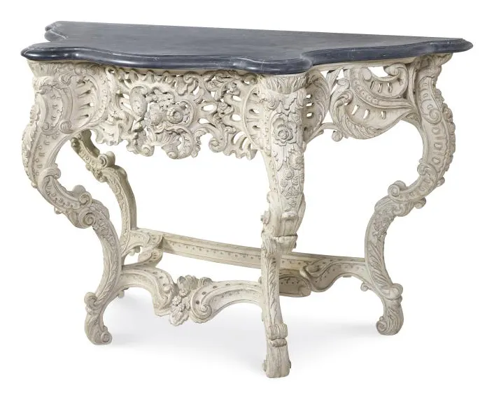 Century Furniture TSA-721-V1 Victoire Console Table French Painted Blanc Century Furniture TSA-721-V1 Victoire Console Table French Painted Blanc