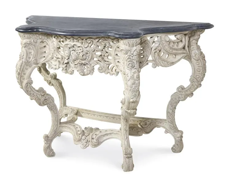 Century Furniture TSA-721-V1 Victoire Console Table French Painted Blanc Century Furniture TSA-721-V1 Victoire Console Table French Painted Blanc