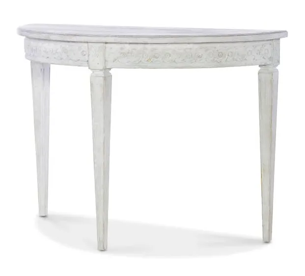 Century Furniture TSA-723-V1 Petite Lutetia Console Table Swedish Rubbed White Century Furniture TSA-723-V1 Petite Lutetia Console Table Swedish Rubbed White