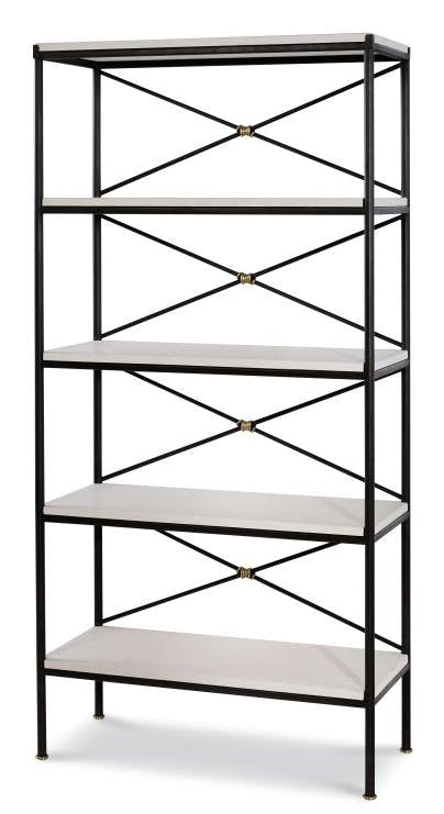 Century Furniture TSA-771-V1 Grand Montmartre Etagere Iron and Brass Knot Century Furniture TSA-771-V1 Grand Montmartre Etagere Iron and Brass Knot