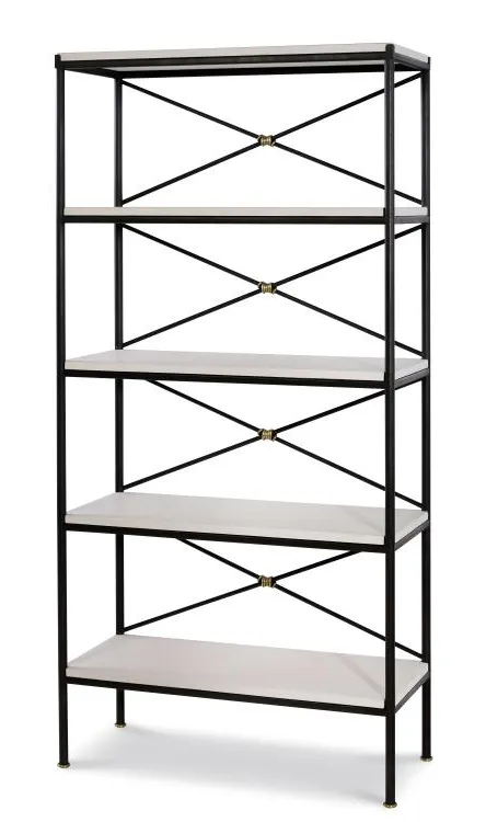Century Furniture TSA-771-V1 Grand Montmartre Etagere Iron and Brass Knot Century Furniture TSA-771-V1 Grand Montmartre Etagere Iron and Brass Knot