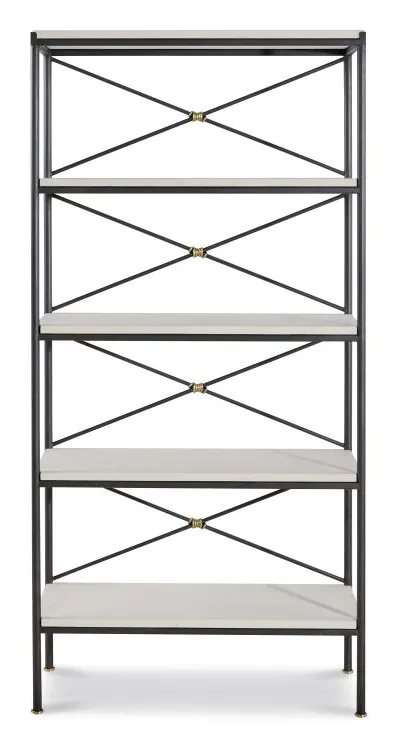 Century Furniture TSA-771-V1 Grand Montmartre Etagere Iron and Brass Knot Century Furniture TSA-771-V1 Grand Montmartre Etagere Iron and Brass Knot