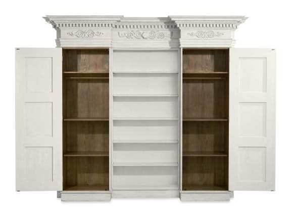 Century Furniture TSA-775-V2 Grande Fountainebleau Bibliotheque Swedish Aged Cream Century Furniture TSA-775-V2 Grande Fountainebleau Bibliotheque Swedish Aged Cream