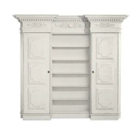 Century Furniture TSA-775-V2 Grande Fountainebleau Bibliotheque Swedish Aged Cream Century Furniture TSA-775-V2 Grande Fountainebleau Bibliotheque Swedish Aged Cream