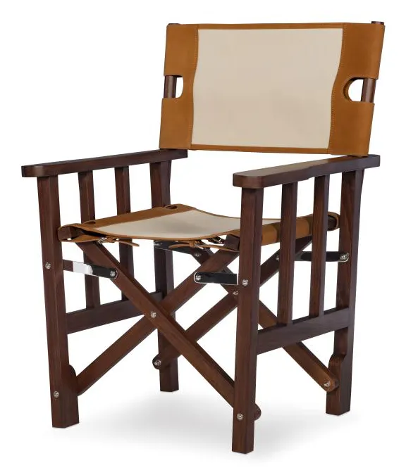 Maitland Smith 8471-43 Felix Camp Chair Cream Maitland Smith 8471-43 Felix Camp Chair Cream