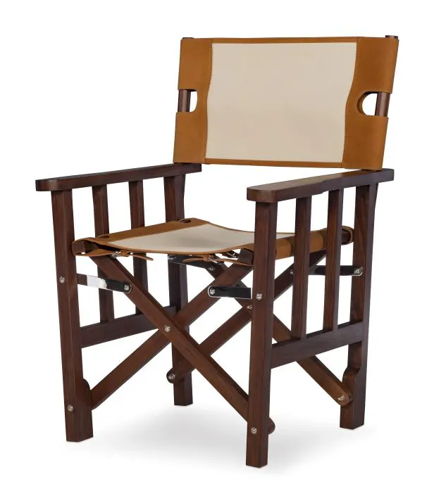 Maitland Smith 8471-43 Felix Camp Chair Cream Maitland Smith 8471-43 Felix Camp Chair Cream