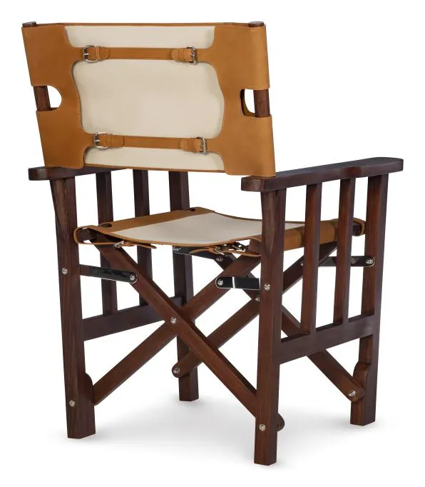 Maitland Smith 8471-43 Felix Camp Chair Cream Maitland Smith 8471-43 Felix Camp Chair Cream