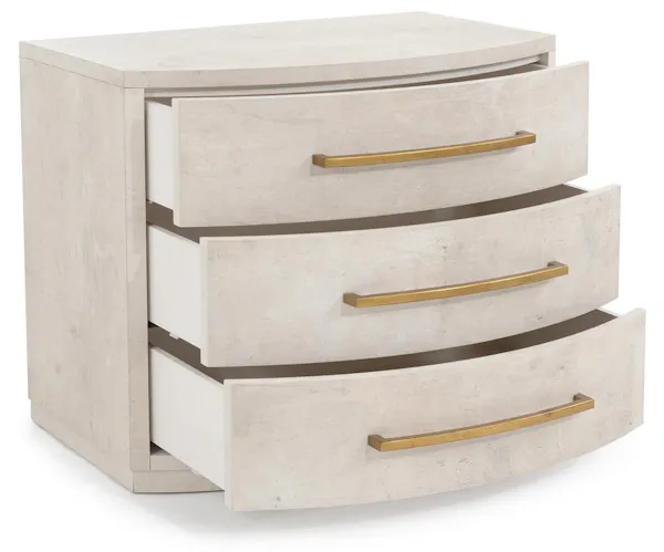 John Richard EUR-01-0404 Traviso Three Drawer Nightstand John Richard EUR-01-0404 Traviso Three Drawer Nightstand
