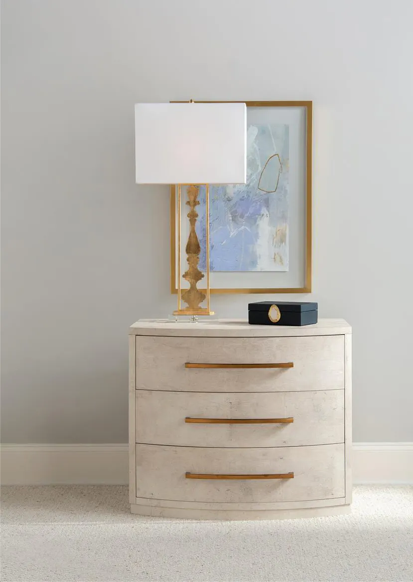 John Richard EUR-01-0404 Traviso Three Drawer Nightstand John Richard EUR-01-0404 Traviso Three Drawer Nightstand