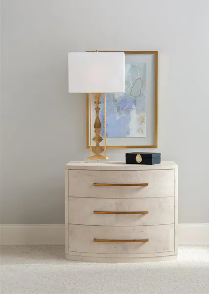 John Richard EUR-01-0404 Traviso Three Drawer Nightstand John Richard EUR-01-0404 Traviso Three Drawer Nightstand