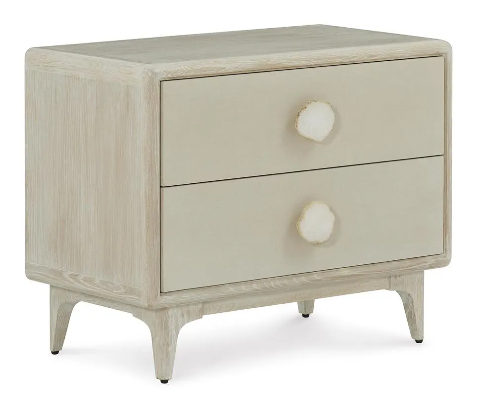 John Richard EUR-01-0494 Alba Two Drawer Nightstand John Richard EUR-01-0494 Alba Two Drawer Nightstand