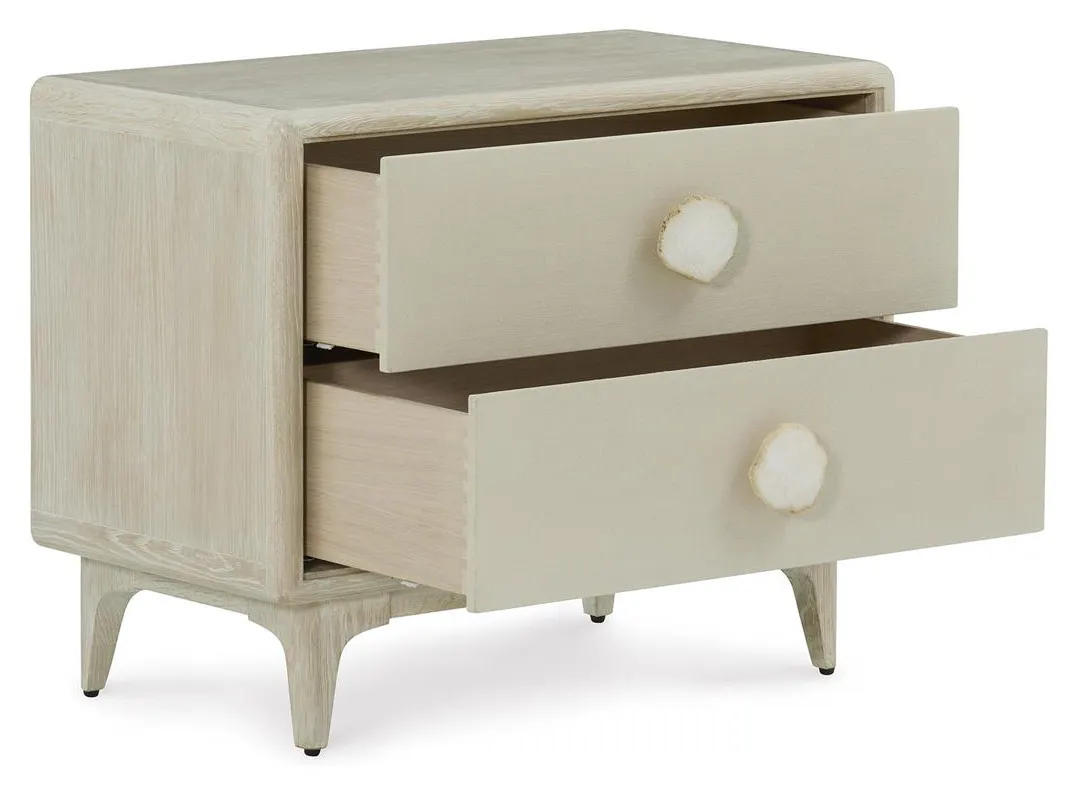 John Richard EUR-01-0494 Alba Two Drawer Nightstand John Richard EUR-01-0494 Alba Two Drawer Nightstand