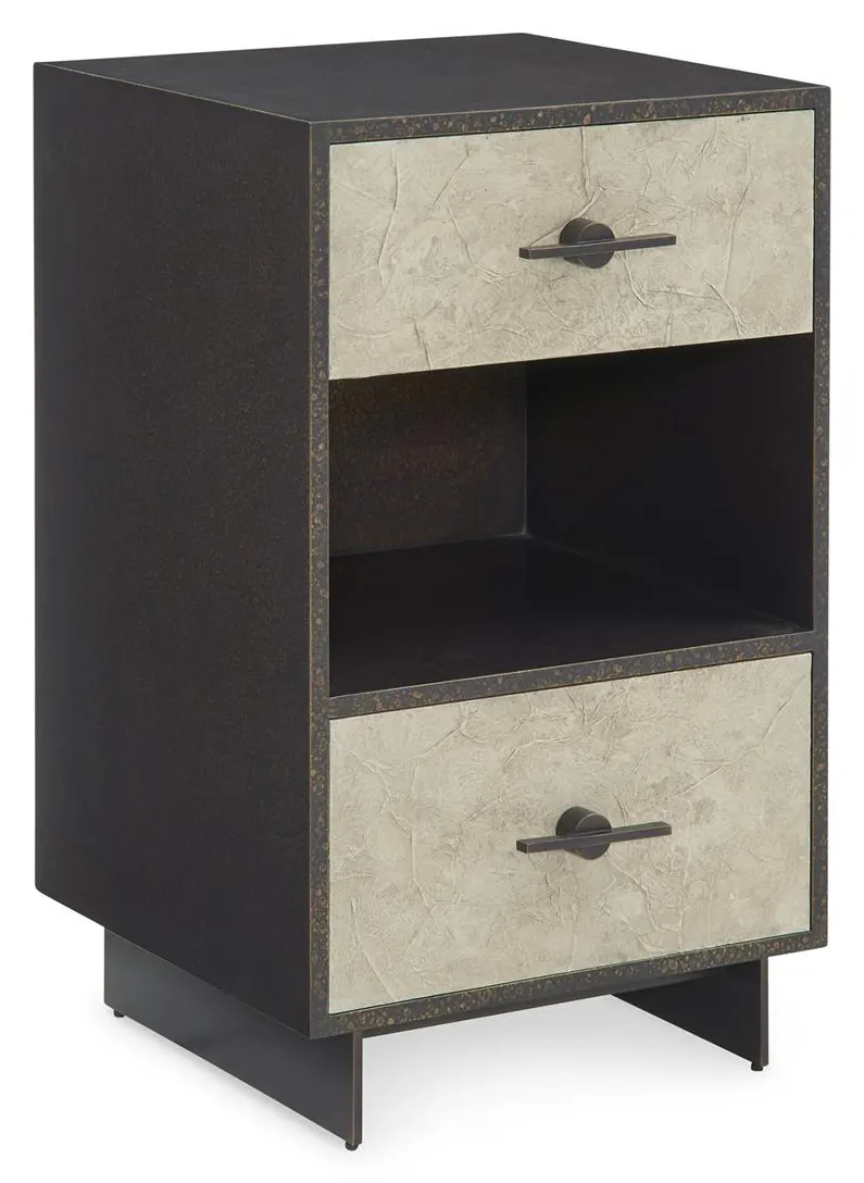 John Richard EUR-01-0499 Nouvelle Two Drawer Nightstand Small John Richard EUR-01-0499 Nouvelle Two Drawer Nightstand Small