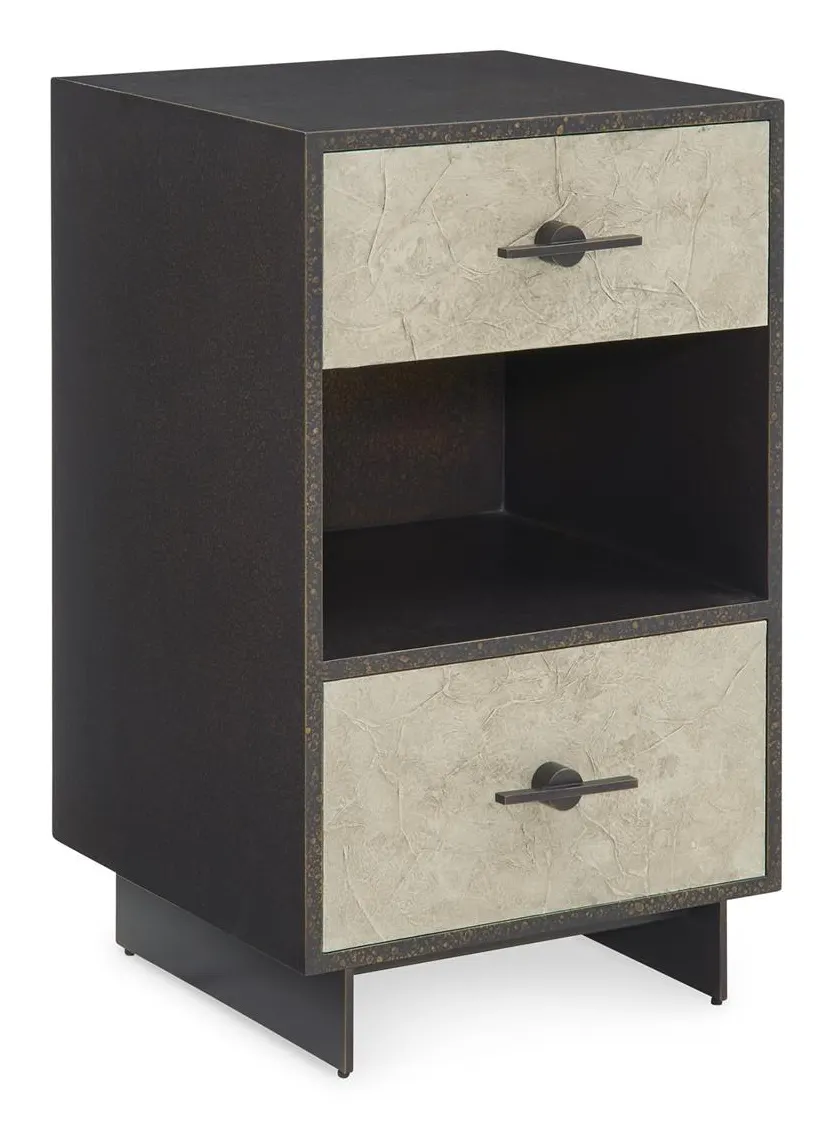 John Richard EUR-01-0499 Nouvelle Two Drawer Nightstand Small John Richard EUR-01-0499 Nouvelle Two Drawer Nightstand Small