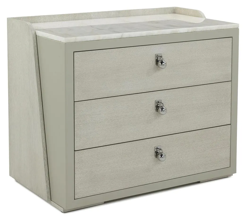 John Richard EUR-01-0513 Metro Three Drawer Nightstand John Richard EUR-01-0513 Metro Three Drawer Nightstand