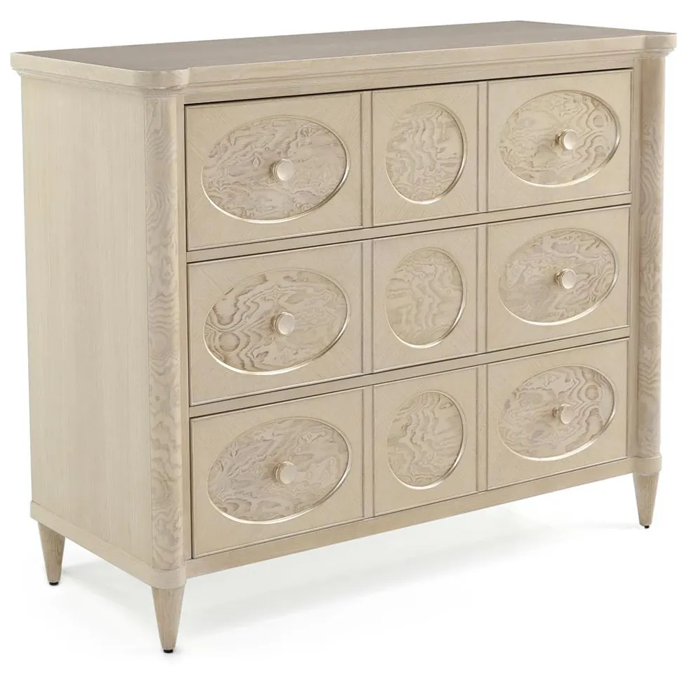 John Richard EUR-01-0515 Gwendolyn Three Drawer Chest John Richard EUR-01-0515 Gwendolyn Three Drawer Chest