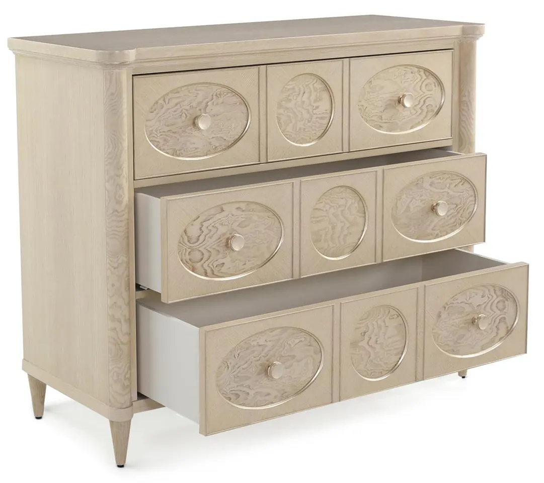 John Richard EUR-01-0515 Gwendolyn Three Drawer Chest John Richard EUR-01-0515 Gwendolyn Three Drawer Chest