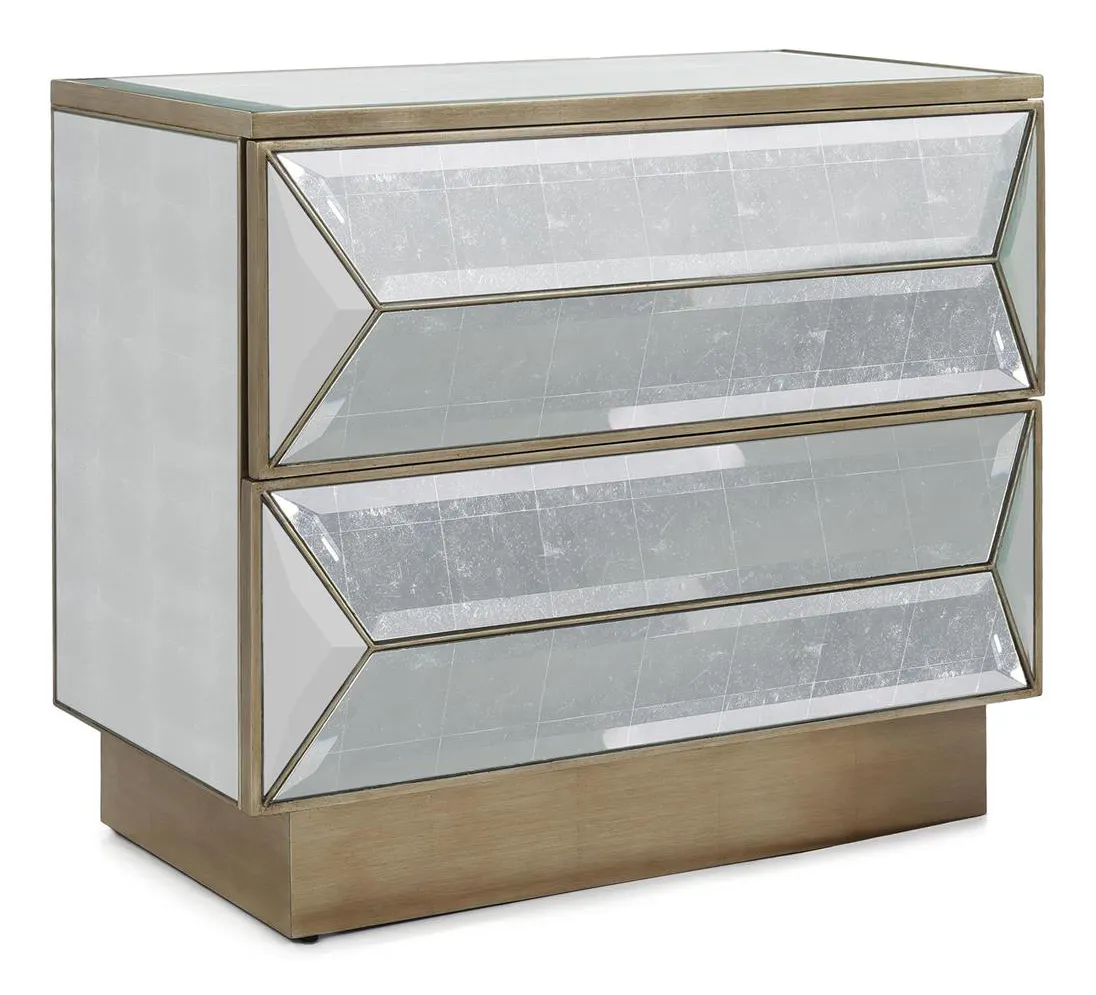 John Richard EUR-01-0517 Catarina Two Drawer Nightstand John Richard EUR-01-0517 Catarina Two Drawer Nightstand