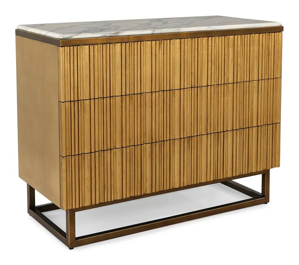 John Richard EUR-01-0522 Destello Three Drawer Chest John Richard EUR-01-0522 Destello Three Drawer Chest