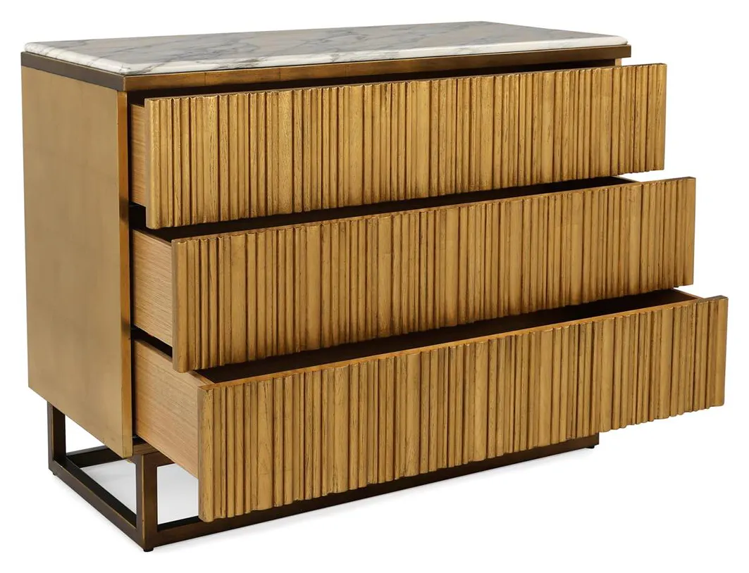 John Richard EUR-01-0522 Destello Three Drawer Chest John Richard EUR-01-0522 Destello Three Drawer Chest
