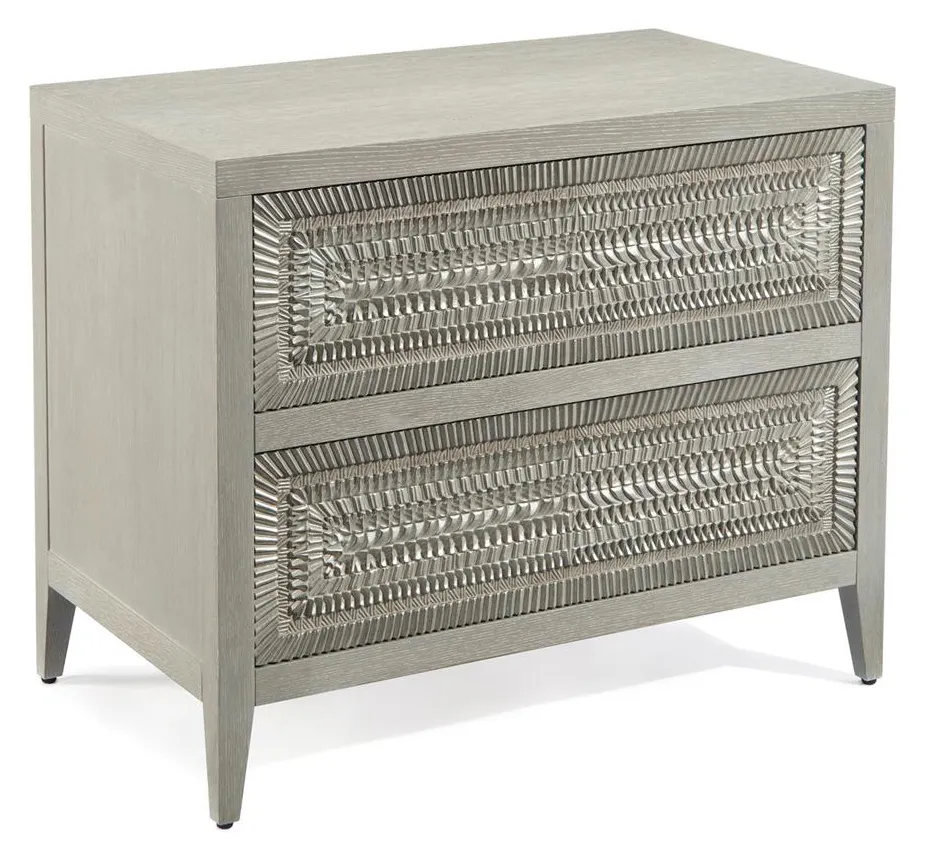 John Richard EUR-03-0656 Cosmos Two Drawer Nightstand John Richard EUR-03-0656 Cosmos Two Drawer Nightstand