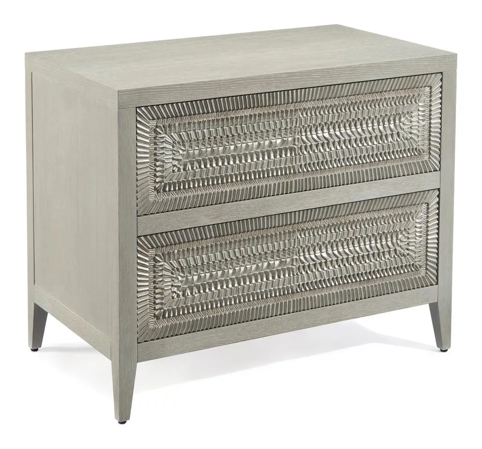 John Richard EUR-03-0656 Cosmos Two Drawer Nightstand John Richard EUR-03-0656 Cosmos Two Drawer Nightstand
