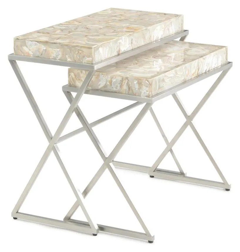 John Richard EUR-03-0800 Bottaro Nesting Side Tables Set of Two John Richard EUR-03-0800 Bottaro Nesting Side Tables Set of Two