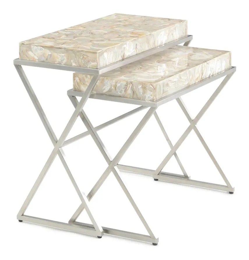 John Richard EUR-03-0800 Bottaro Nesting Side Tables Set of Two John Richard EUR-03-0800 Bottaro Nesting Side Tables Set of Two