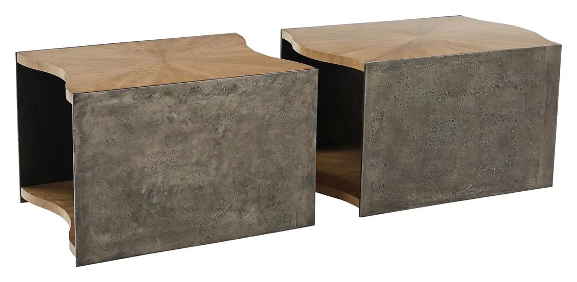 John Richard EUR-03-0892S2 Concordia Side Tables Set of Two John Richard EUR-03-0892S2 Concordia Side Tables Set of Two