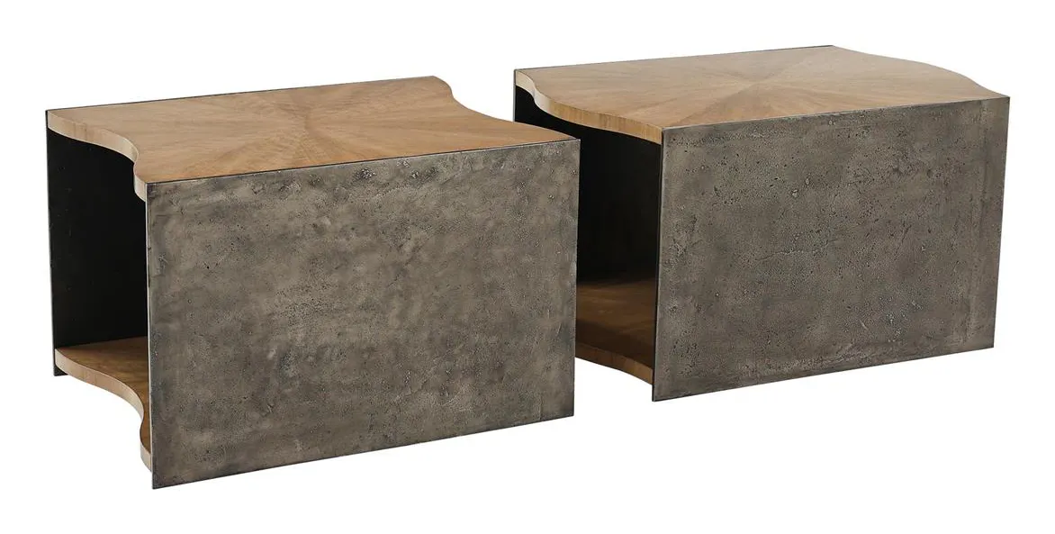 John Richard EUR-03-0892S2 Concordia Side Tables Set of Two John Richard EUR-03-0892S2 Concordia Side Tables Set of Two