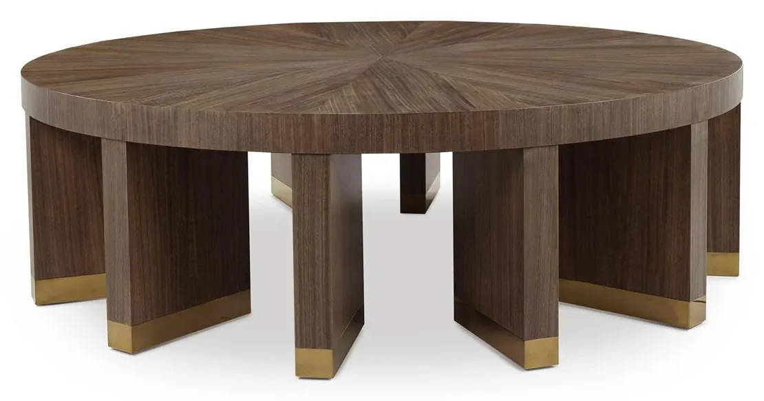 John Richard EUR-03-0893 Revolve Cocktail Table Brown John Richard EUR-03-0893 Revolve Cocktail Table Brown