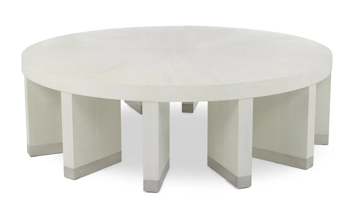 John Richard EUR-03-0894 Revolve Cocktail Table White