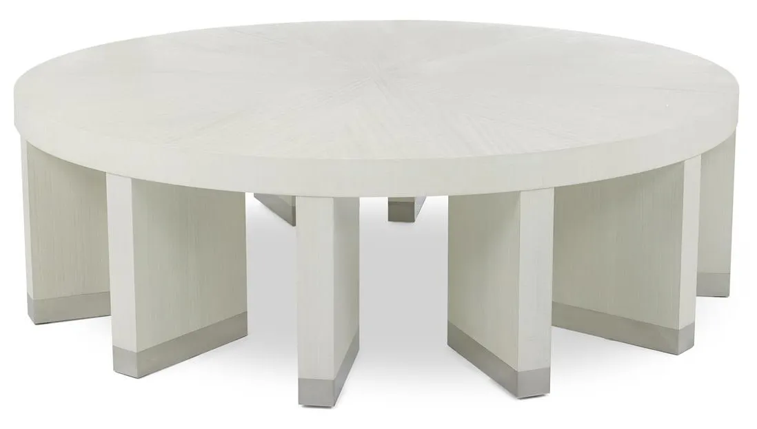 John Richard EUR-03-0894 Revolve Cocktail Table White John Richard EUR-03-0894 Revolve Cocktail Table White