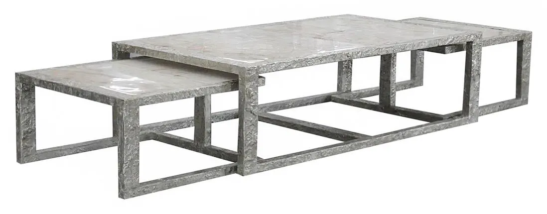John Richard EUR-03-0914 Sada Nesting Tables Set of Three John Richard EUR-03-0914 Sada Nesting Tables Set of Three