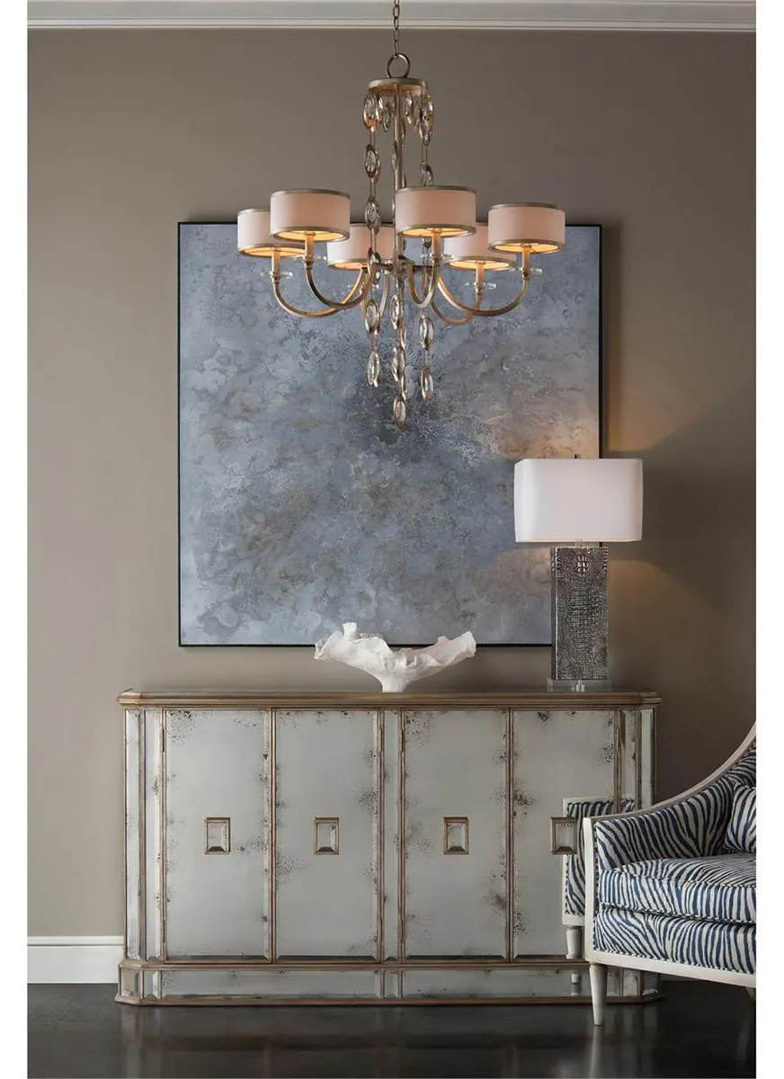 John Richard EUR-04-0169 Juno Foxed Mirror Credenza John Richard EUR-04-0169 Juno Foxed Mirror Credenza