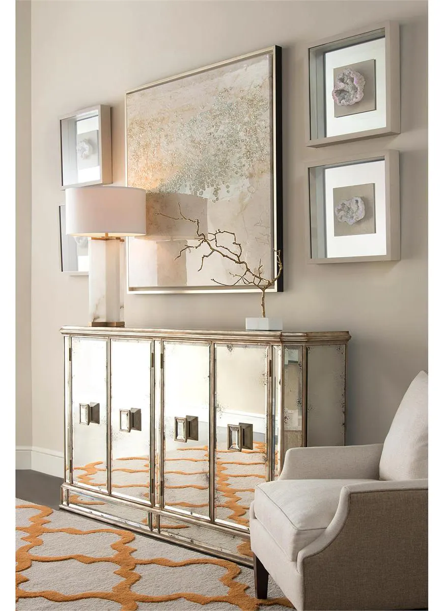 John Richard EUR-04-0169 Juno Foxed Mirror Credenza John Richard EUR-04-0169 Juno Foxed Mirror Credenza