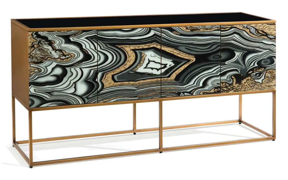 John Richard EUR-04-0401 I Dream of Agate Four Door Cabinet John Richard EUR-04-0401 I Dream of Agate Four Door Cabinet