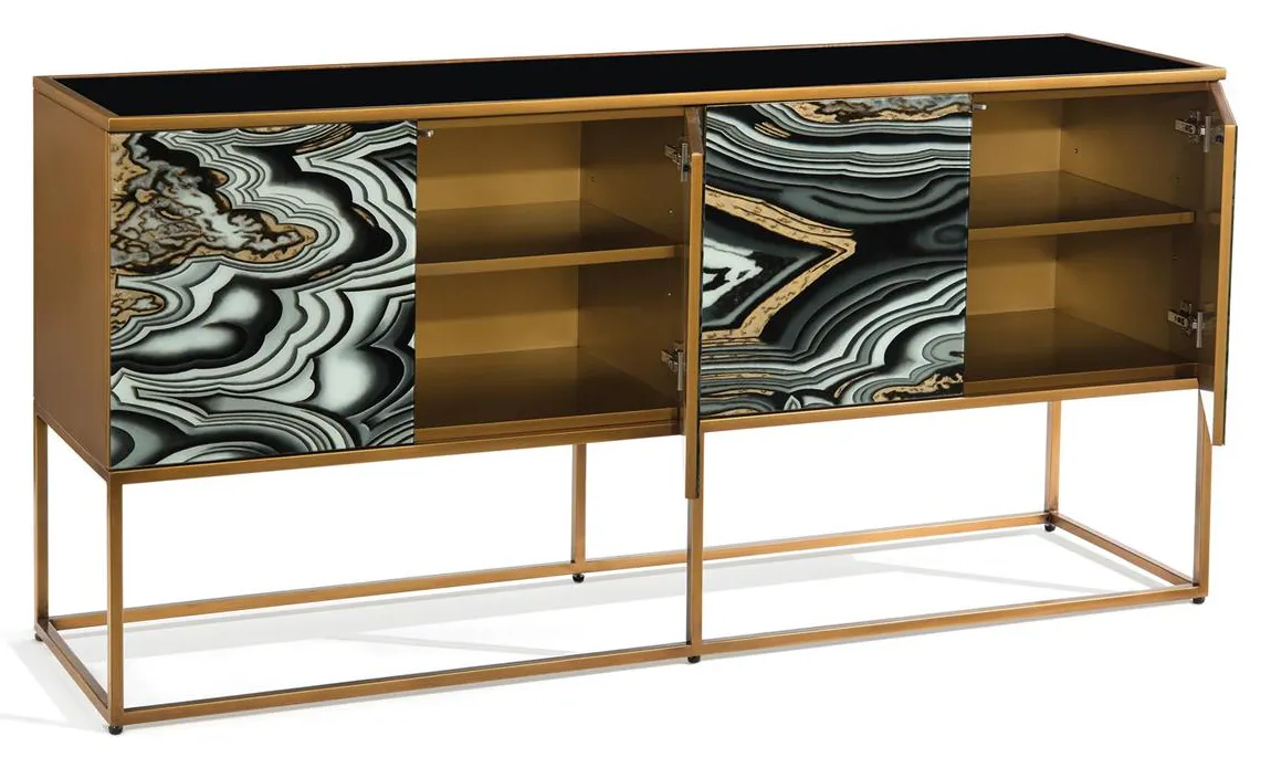 John Richard EUR-04-0401 I Dream of Agate Four Door Cabinet John Richard EUR-04-0401 I Dream of Agate Four Door Cabinet